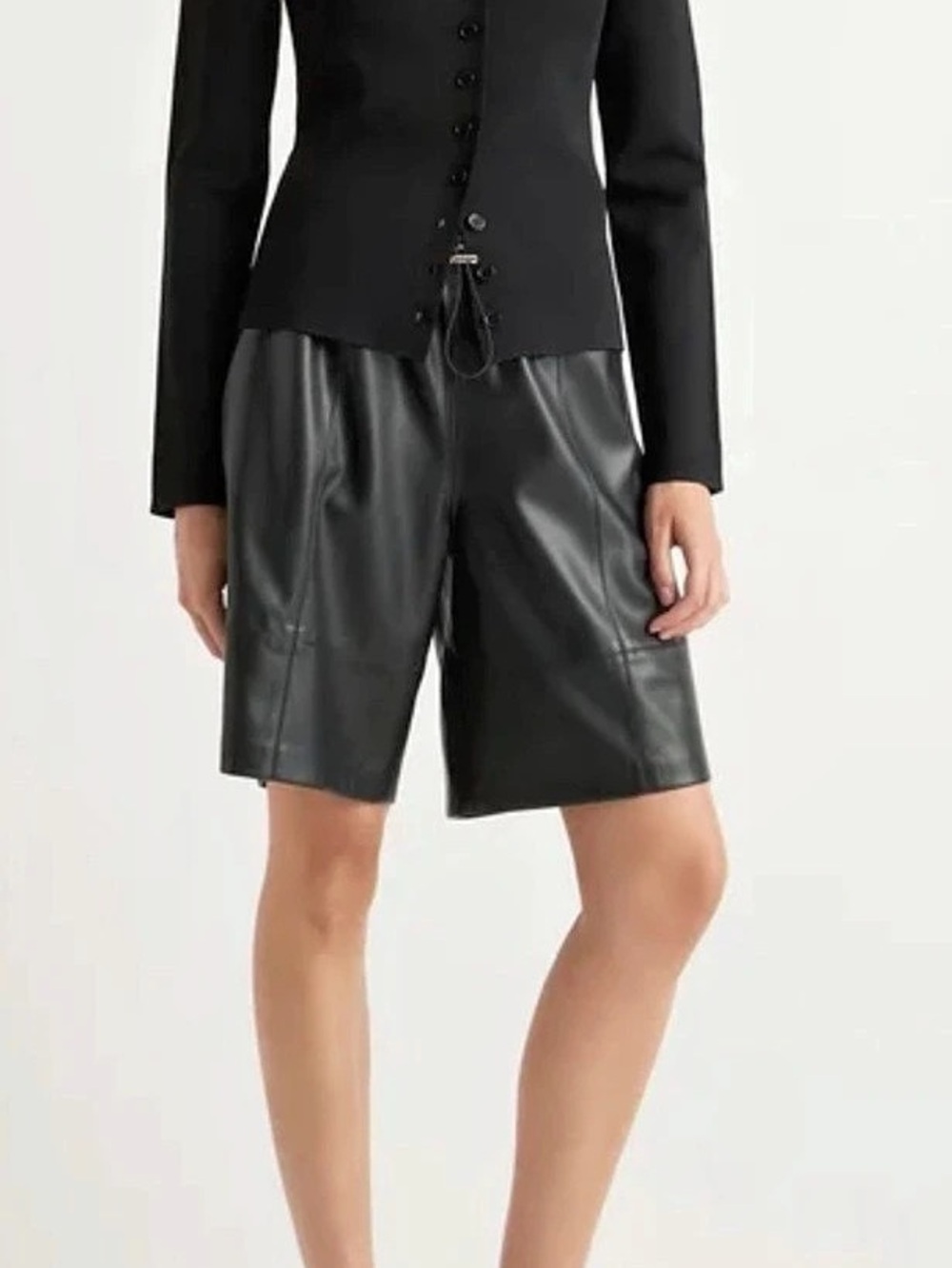 Modern Citizen Liat Vegan Leather Bermuda Short Size S